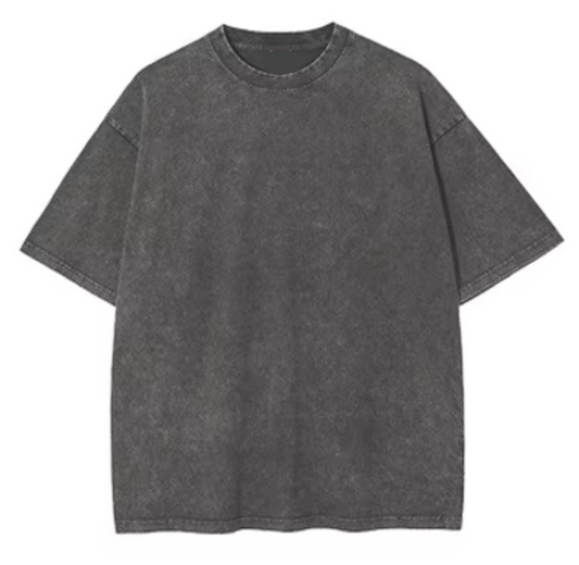 DAILY FIT ヘビーウェイト アシッドウォッシュTシャツ（グレー）